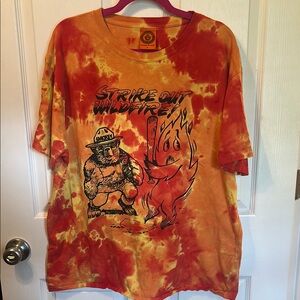 Teddy Fresh Red and Yellow Tie-Dye Tee